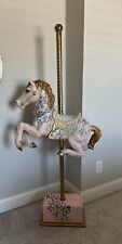 Full size carousel horse with music box in stand  picture