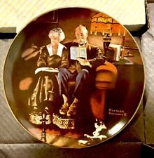 1983 Norman Rockwell’s “Evening’s Ease” Knowles Collector's Plate | New in Box picture