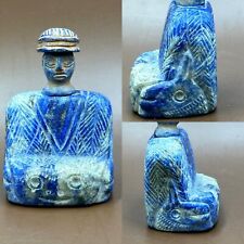 Stunning Ancient Near Eastern Bactrian Composite Idol Animal Carving Lapis Stone picture