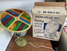 Vtg 1950s/60s Spectra-lite ROTATING ALUMINUM CHRISTMAS TREE COLOR WHEEL w/Box picture