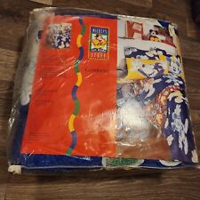 Vintage 1990s Mickey's Stuff Mickey Mouse Neon Comforter Twin Size New Unused picture