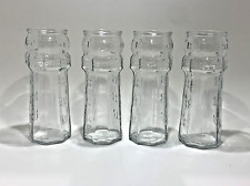 Vintage 1980s Red Lobster Lighthouse Embossed Glasses 7.5 Inch Tall Set of 4 picture