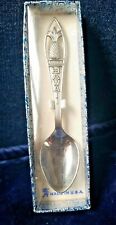Vintage Hawaii Aloha Metal Souvenir Spoon With Pineapple in ORIGINAL BOX picture