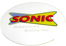 🍔 Sonic Drive-In ADVERTISEMENT SIGN  Round CLEAR Plexiglass SIGN 10