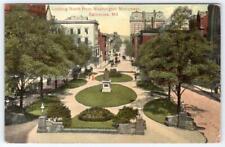 1912 BALTIMORE MARYLAND LOOKING NORTH FROM WASHINGTON MONUMENT ANTIQUE POSTCARD picture