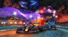 Shootout in Abu Dhabi - Hamilton vs Verstappen Canvas Print picture