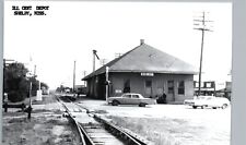 SHELBY MS TRAIN DEPOT 1968 real photo postcard rppc icrr railroad station picture