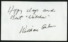 William Asher d2012 signed autograph 3x5 Cut American TV Film Producer Director picture
