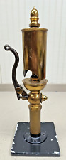 Antique Steam Whistle Buckeye BRASS Train Or Ships Whistle On Base 15 Inch Tall picture