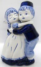 Vintage Delftware Delft Blue Figurine Man and Woman Hugging Ceramic picture