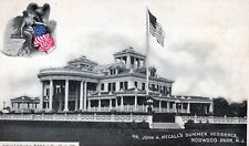 NORWOOD PARK NJ - John A. McCall's Summer Residence Postcard - udb (pre 1908) picture
