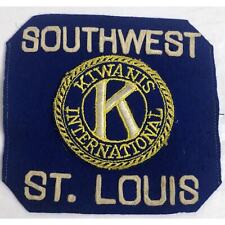 Vintage Kiwanis International Arm Band Southwest St Louis Missouri MO Blue Gold picture