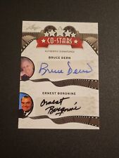 2012 Leaf Co-Stars Bruce Dern Ernest Borgnine Dual Auto Small Soldiers Movie picture