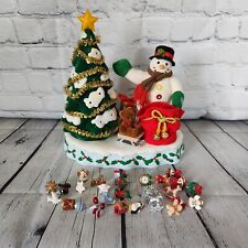 Avon A Wonderful Countdown to Christmas Talking Lighted Snowman Advent Tree VTG  picture