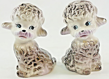 Vintage Anthropomorphic Sheep Lambs Dogs Puppies Animals Salt and Pepper Shakers picture