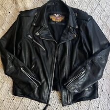 Vintage Harley Davidson Black Leather Jacket  | CA03402 | Made In USA | WL |  picture