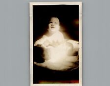 Antique 1940's Baby Photo OP Black & White Photography Photo picture