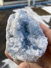 Stunning Beautiful Blue Celestite Celestine Geode Gem Mineral Specimen 1.12 LB picture