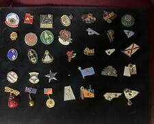 vintage collection Lions club pins and badges total of 34 picture