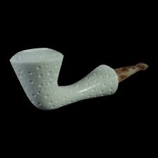 Large block Meerschaum Pipe handmade smoking tobacco w case MD-203 picture