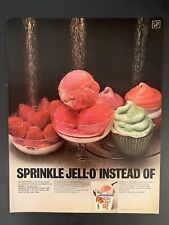 Jell-O 1971 Life Print Add 13x11 “Sprinkle It On Ice Cream” picture