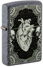 Zippo Heart Design Iron Stone Windproof Lighter, 48720 picture