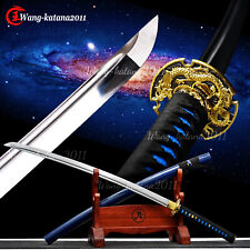 New 40'' Dragon Katana 1095 Steel Battle Ready Real Sharp Japanese Samurai Sword picture