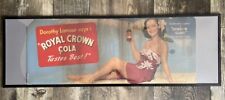 1940’s Royal Crown Cola RC Cardboard Sign Dorthy Lamour Soda Store Advertising picture