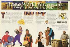 1997 2pg Print Ad Remo World Percussion w Mickey Hart Arthur Hall Poncho Sanchez picture