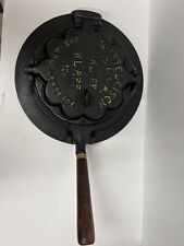 Antique German Klipp Klapp Cast Iron Waffle Iron 1914-1929 picture
