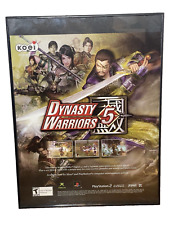 Dynasty Warriors 5 PS2 Xbox PC 2005 Print Ad/Poster Official Video Game Framed picture