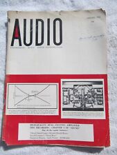 AUDIO ENGINEERING MAGAZINE Jan. 1956 GARRARD 301 Turntable Tape Recorder Radio picture