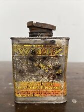 EARLY ANTIQUE VTG Whiz Hollingshead Rapid Repair Enamel Can Automotive Tin picture