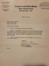 Rare SHIRLEY CHISHOLM Autographed / Signed Letter on Congressional Letterhead picture