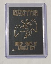 Led Zeppelin Gold Plated Limited Artist Signed “Rock Icons” Trading Card 1/1 picture