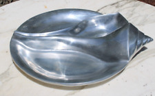 Mariposa Vtg Conch Shell Chip N Dip Handcrafted Aluminum Large 15