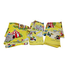 Vtg Walt Disney Dumbo Circus 2 Twin Flat Sheets 1 Bedspread 2 Pillowcases Muslin picture