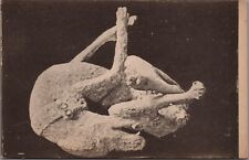 Pompeii Italy Cast of Volcanic Eruption Victim Dog Impronta di cane Postcard UNP picture