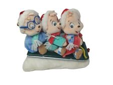 Alvin & The Chipmunks Sleigh Ride Animated Christmas Musical Plush Gemmy READ picture