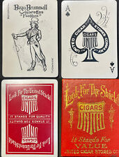 c1907 High Grade Antique Cigars Playing Cards 53+ Joker Historic Poker Deck +Box picture