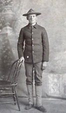 RARE  INDIAN WARS - U.S. ARMY 15th INFANTRY SOLDIER PHOTO 1897 picture