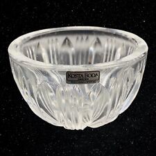 Vintage Kosta Boda Full Lead Crystal Sweden Clear Bowl 3”T 4.25”W picture
