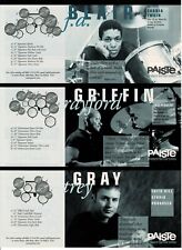 PAISTE CYMBALS - J.D. Blair / Rayford Griffin / Trey Gray - 2001 Print Ad picture