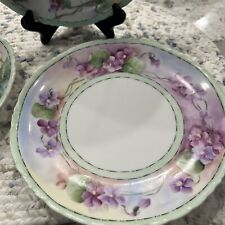 Rosenthal Versailles Bavaria 8” Cabinet Plates Hand Painted Set Of 12. BEAUTIFUL picture