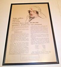 Original 1918 WWI American Red Cross Poster 8 Million Patriotic Workers Dexter picture