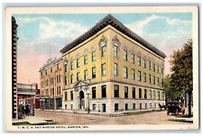 c1930's Y.M.C.A. And Marion Hotel Marion Indiana IN Unposted Postcard picture