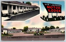Verona, Virginia - Lee - Jackson Motor Lodge - Vintage Postcard - Posted 1957 picture