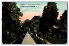 1910 Glimpse City Beautiful Richland Street Columbia South Carolina SC Postcard picture