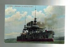 Mint Color Postcard US Navy Battleship USS Nebraska in Seattle harbor pre WW 1 picture