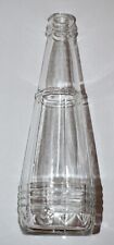 Vintage 1949 Catsup Bottle RJ Ritter Paneled Ribbed and Half Diamond Glass picture